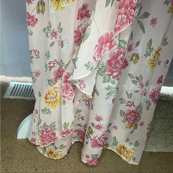 💐No Boundaries Pink Floral Maxi Dress - Picture 5 of 5